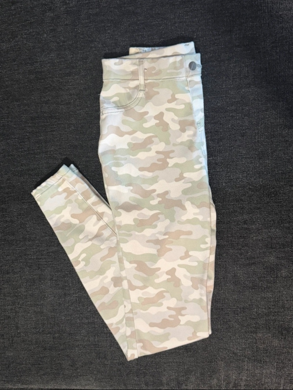 Camo Jeggings - Light Green and Tan